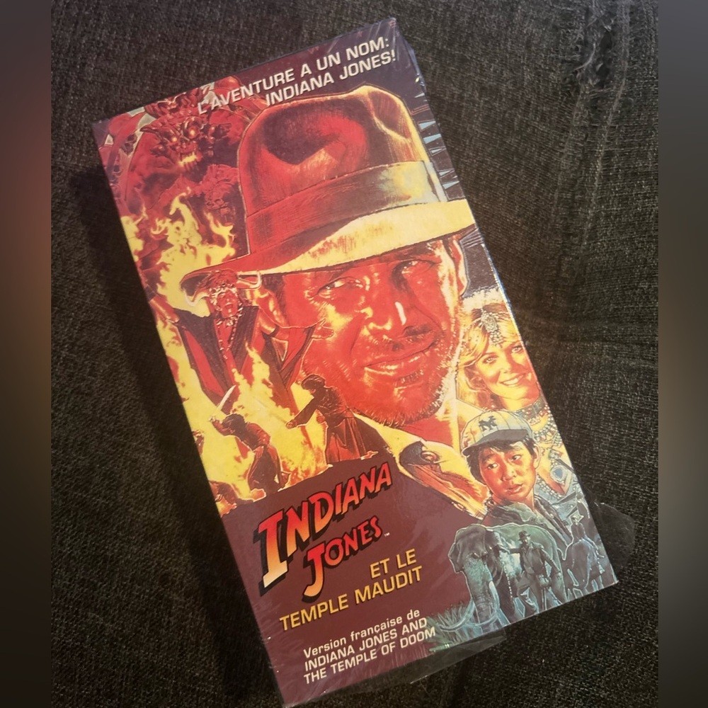 VHS Indiana Jones et le Temple Maudit – Version française – Film culte aventure
